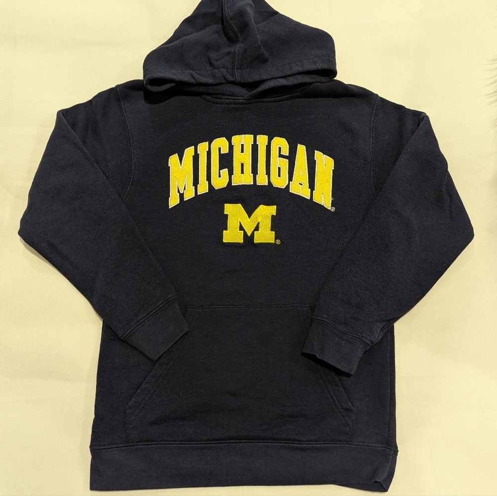 Vintage University Of Michigan Arch Logo Hoodie